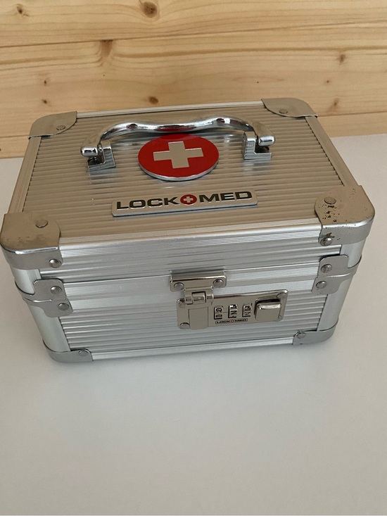 LockMed Other - LockMed 3-Digit Combination Medicine Lock Box Portable Storage Secure Case